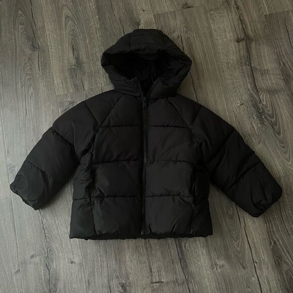 Zara HOODED QUILTED JACKET size 6-7 - Picture 6 of 11
